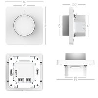 Interrupteur intelligent sans fil Zigbee WiFi, ABS certifié CE, 220V UK/EU 110V US, minuterie rotative, commande vocale Alexa, variateur de lumière LED