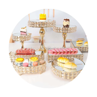 Vente en gros : Articles de pâtisserie très demandés, Outils de pâtisserie, Table à gâteaux en métal, Support à gâteaux en cristal, Présentoir à desserts de mariage