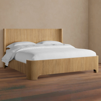 Lit en chêne massif de haute qualité, design moderne, lit extra large, lit grand format, adapté aux meubles de chambre à coucher