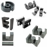 Noyau de ferrite à haute perméabilité EE/EI/EFD/EPC/PQ/RM, formes de ferrite PC40 Mn Zn pour transformateur haute fréquence