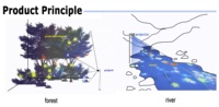 Projection holographique cartographie sur les arbres logiciel d'équipement publicitaire pour la projection cartographie paysage projecteur immersif