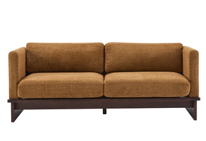 Square Arm Modern Convertible 3 Seater Boucle <b>Sofa</b> Set with Solid Wood Base for Apartment - Product Image 2