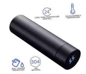 Bouteille isotherme intelligente personnalisée en gros de l'usine ZB avec affichage LED de la température et infuseur à thé - Product Image 4