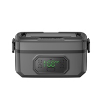 Boîte à lunch isotherme portable sans fil de 1,2 L au design moderne avec chauffage autonome USB et alimentation par batterie pour usage domestique et automobile