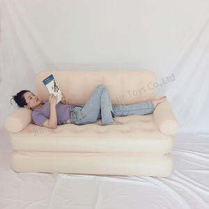 Sofà gonfiabile completamente automatico di alta qualità con un clic la curva ergonomica del divano gonfiabile della pompa di aria incorporata - Product Image 4