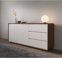 Meubles de salon de salle à manger de luxe de style moderne Buffet moderne en bois brillant