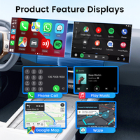 Adaptador Inalámbrico Carplay Smart Carlinkit C2Air Lite con Streaming de YouTube, USB, Car Play, Apple Dongle, TV, AI Box, 4G, 32Gb, Android Auto, HDMI
