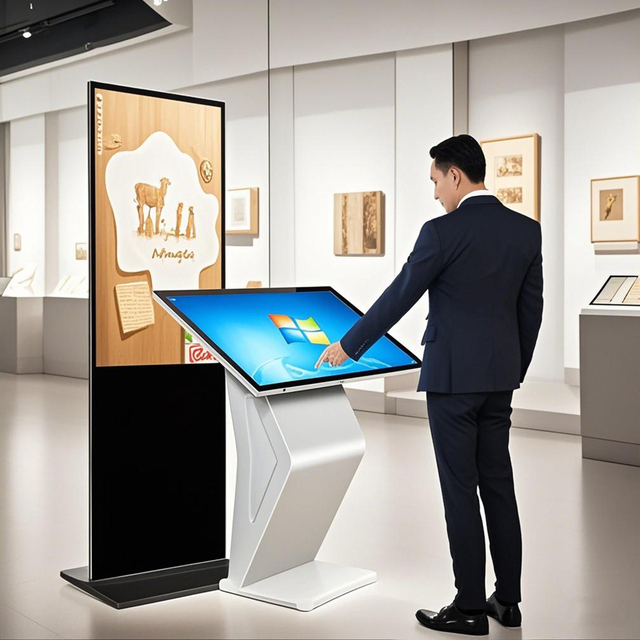 LCD 32 43 55 65 75 Inch Electronic-kiosk-manufacturing Interactive Kiosks Touch Screen Digital Signage Kiosk with Touchscreen