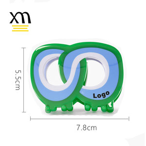 Pince à cheveux géométrique en acétate de 8 cm, pince à cheveux glamour avec logo personnalisé, pince à mâchoire ajourée pour femmes, vente en gros - Product Image 4