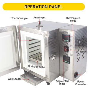 2-en-1 Control de temperatura Burnout horno molde yeso molde cera Burnout horno máquina - Product Image 5