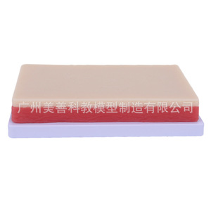 Modèle de simulation de peau en forme d'arc pour l'incision chirurgicale et la suture, modèle d'entraînement à la suture cutanée pour l'enseignement médical - Product Image 1