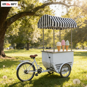 Carrito de Comida Móvil con Ruedas para Helados, Comida Rápida y Aperitivos, con Construcción Metálica Resistente a la Oxidación - Product Image 6