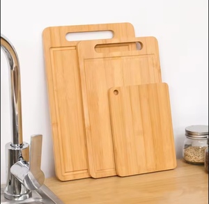 All'ingrosso per uso domestico in legno massello 3 pezzi di bambù multifunzione tagliere di frutta Set di 3 con manico lavello - Product Image 1