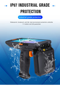 محمول 5.5in الروبوت محمول قارئ المحمول طويلة المدى UHF <span class=keywords><strong>RFID</strong></span> عصا العلامة NFC PDA محطة ماسح الباركود للمخزون - Product Image 6