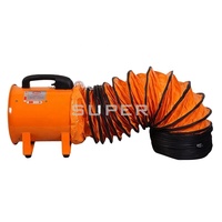 Tuyau de ventilation flexible en PVC - Conduit d'air renforcé en spirale orange pour l'évacuation et la ventilation industrielle