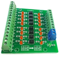 OKYN082726-1 Okystar Placa Aislada con Optoacoplador de 8 Canales, Adaptador de Nivel de Señal NPN 3.3V-24V para Sensor PLC