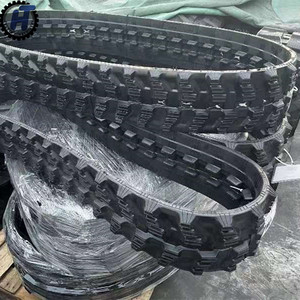 New Mini Excavator Undercarriage Rubber Track <strong>300</strong>*52.5*88 &amp; 400*72.5*74 for ///<strong>HITACHI</strong> (Black) - Product Image 3