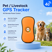 Rastreador GPS para Mascotas 4G IP67 a Prueba de Agua 2026 con Posicionamiento LBS, Rastreo en Tiempo Real, Geocerca y Alarma de Batería Baja para PC