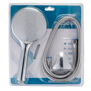 TB-7008 Tengbo abs plastic rainshower handheld shower head and faucet set with hose combo
