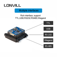 LONVILL Quiosco Escáner de código 2d Lector de código qr fijo incorporado USB para quiosco de caja de pago, lector de código de barras a la venta