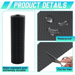 Custom Cut Colorful Diamond Willow Leaf Pattern Anti-Slip Rubber <b>Mat</b> High Voltage Insulation Rubber Sheet - Product Image 3