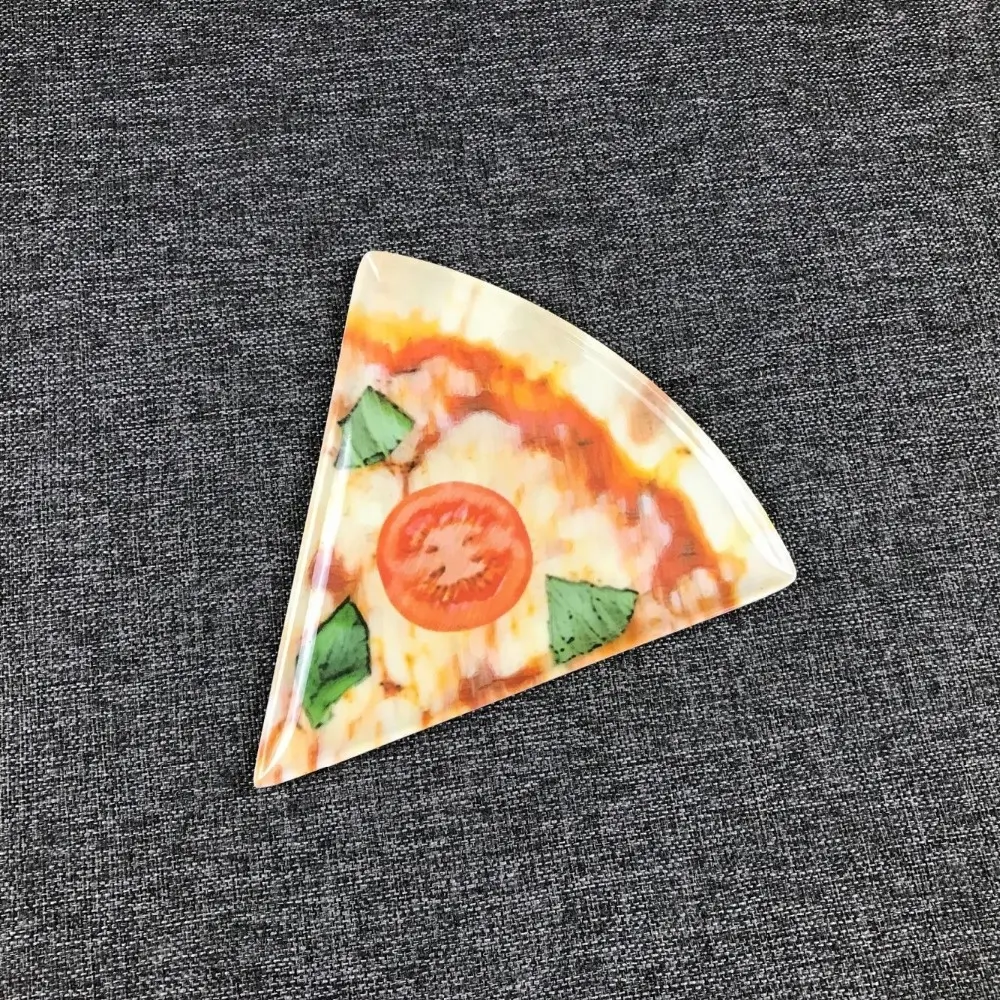 Melamin üçgen pizza servis tabakları