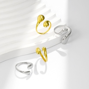 <span class=keywords><strong>Anello</strong></span> Etnico alla Moda Placcato Oro 18K a Forma di <span class=keywords><strong>Serpente</strong></span> <span class=keywords><strong>con</strong></span> Gemma e Apertura Personalizzabile per Donne - Product Image 2
