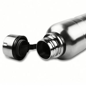 Bouteille d'eau isotherme portable en acier inoxydable de 500 ml à double paroi pour enfants avec poignée en silicone – Isolation thermique 12-24 heures - Product Image 4