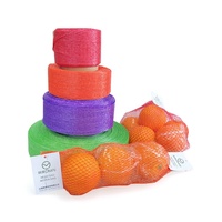 Mesh hoesjes voor voedsel, fruit en groenten, PE gebreide buisvormige netrol, SGS gecertificeerd, BPA vrij, aanpasbare maten