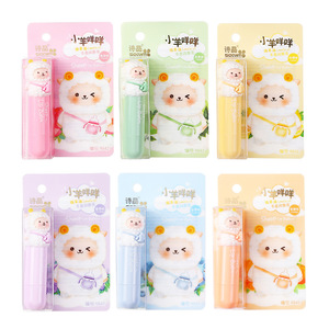 Wholesale Anti Chapping Moisturizing Plumping Fruit Flavor Lanolin Oil <strong>Kids</strong> Cute Sheep <strong>Lip</strong> <strong>Balm</strong>