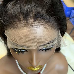 Perruques en cheveux humains noirs ondulés de 22 pouces, prêtes à être expédiées, pré-épilées, avec fermeture en dentelle 5x5, perruque en dentelle suisse, cheveux vietnamiens pour femmes - Product Image 2