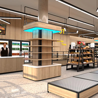 Solution de planification et d'équipement de supermarché 3D pour des projets complets de magasins de détail