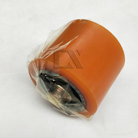Ensemble de roues de charge en PU 84*70mm D411 avec roulement pour chariot élévateur à palettes