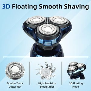 Kit de toilettage pour homme, best-seller d'usine, 3 en 1, rasoir électrique multifonctionnel, étanche, rechargeable par USB - Product Image 4