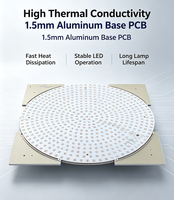 PCB LED circulaire en aluminium personnalisé OEM, épaisseur 1,2 mm, feuille de cuivre 25 µm, PCB pour éclairage de plafond