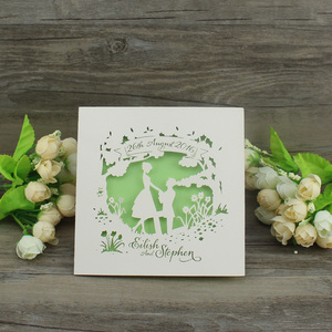 Historia <span class=keywords><strong>de</strong></span> amor romántico láser en blanco <span class=keywords><strong>de</strong></span> tarjeta <span class=keywords><strong>de</strong></span> invitación <span class=keywords><strong>de</strong></span> boda - Product Image 5