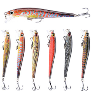 <span class=keywords><strong>Mino</strong></span> Floating Crankbait 9.7cm/6.5g con Perline Sonore Verniciate UV, Esca Dura per la Pesca al Bass, Esca a Forma di Pesce Realistica - Vendita all'Ingrosso Diretta dalla Fabbrica - Product Image 1