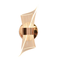 Lampe murale LED spirale moderne et créative en aluminium et acrylique, à intensité variable, pour chambre de luxe, couloir et décoration intérieure d'hôtel