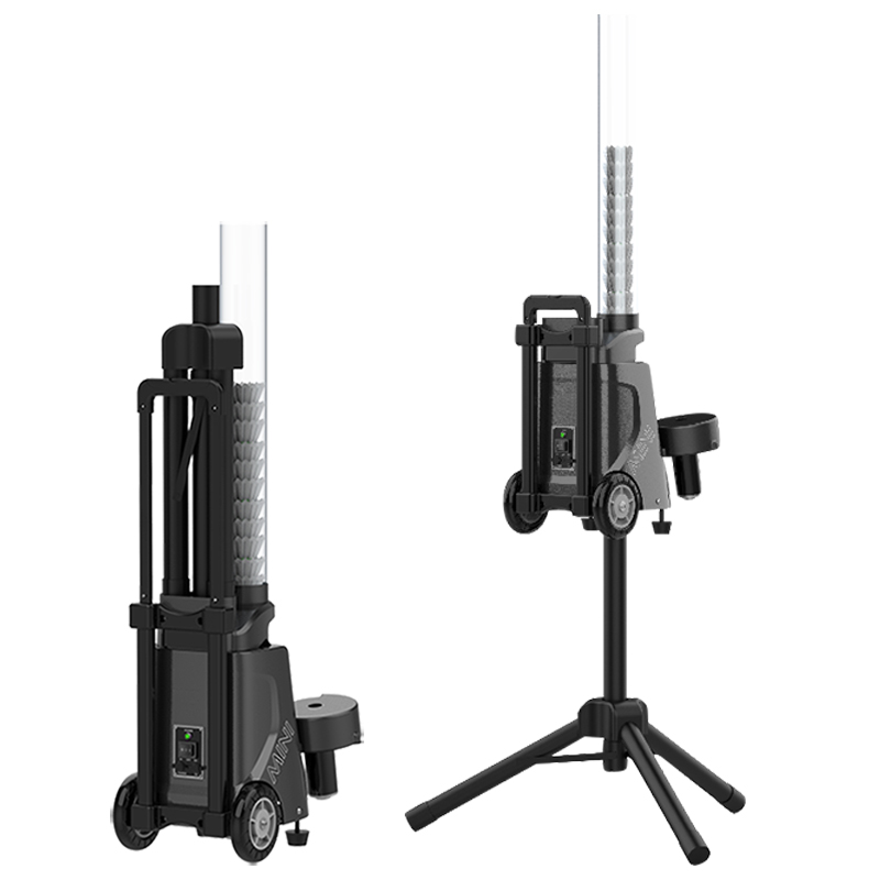 Mini Size Lightweight Badminton Shuttlecock Shooting Machine Badminton Serve Machine with APP Control for Professional Training