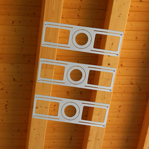 American Canadian Market 4 \ "6 \" Placa de construcción nueva Iluminación empotrada de acero galvanizado Soporte plano áspero Soportes <span class=keywords><strong>f</strong></span>áciles - Product Image 3