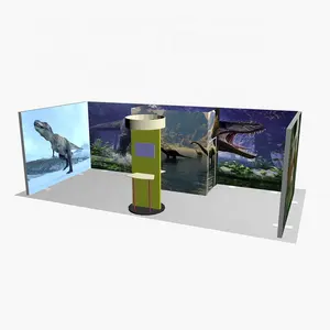 Diseño personalizado de aluminio de luz caja de Filipinas exposición cabina contratista