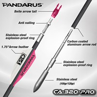 Flèches Pandarus Elite CA320PRO 3.2mm à pointe conique avant ACC, identiques aux Easton X10 Protour, pour tir à l'arc composé sur cible