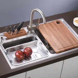 Fabricante de China de prensado doble de acero inoxidable fregadero de <span class=keywords><strong>la</strong></span> cocina para <span class=keywords><strong>restaurante</strong></span> - Product Image 2