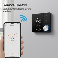 Tuya Smart Heating Thermostat WiFi APP Remote Control 6+2 Jadwal Mingguan Sensor NTC ±1 ° Perlindungan Anti Beku C OEM