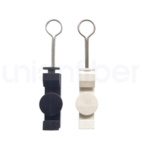 Serre-câble réglable de type S pour fibre optique FTTH, support de câble de descente, tendeur d'ancrage, résistant aux UV, en plastique et acier inoxydable pour télécommunications
