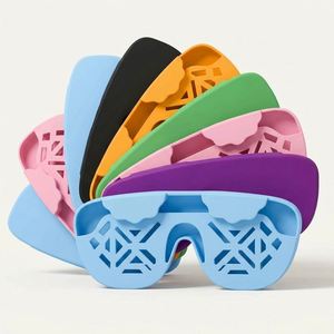 Back Hollowed Out Silicone Wallet, <b>Glasses</b> <b>case</b> <b>for</b> Easy Storage of Sunglasses, Protective Cover, <b>Glasses</b> Storage When Going Out - Product Image 2