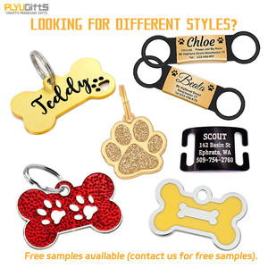 Mèo đầu Pet <span class=keywords><strong>ID</strong></span> thẻ tùy chỉnh cá nhân khắc trống kim loại thép không gỉ móc chìa khóa tên nơi Dog <span class=keywords><strong>Tag</strong></span> - Product Image 4