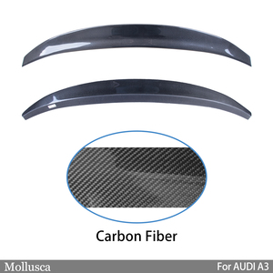 For A3 S3 RS3 8V Style Real Carbon Fiber Material <b>Rear</b> <b>Spoiler</b> Trunk Wing 2013-2020 - Product Image 2