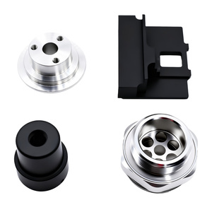 High Precision CNC Machined Anodized Aluminum <strong>Titanium</strong> Impeller Bracket Fixture <strong>Block</strong> Custom Metal Component Factory Supply - Product Image 2