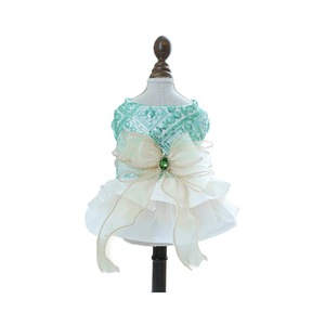 Pet Princess Tulle <b>Skirt</b> Emerald Green <b>Sequin</b> Dress For Dogs Cats Four Seasons Polyester Dress - Product Image 5